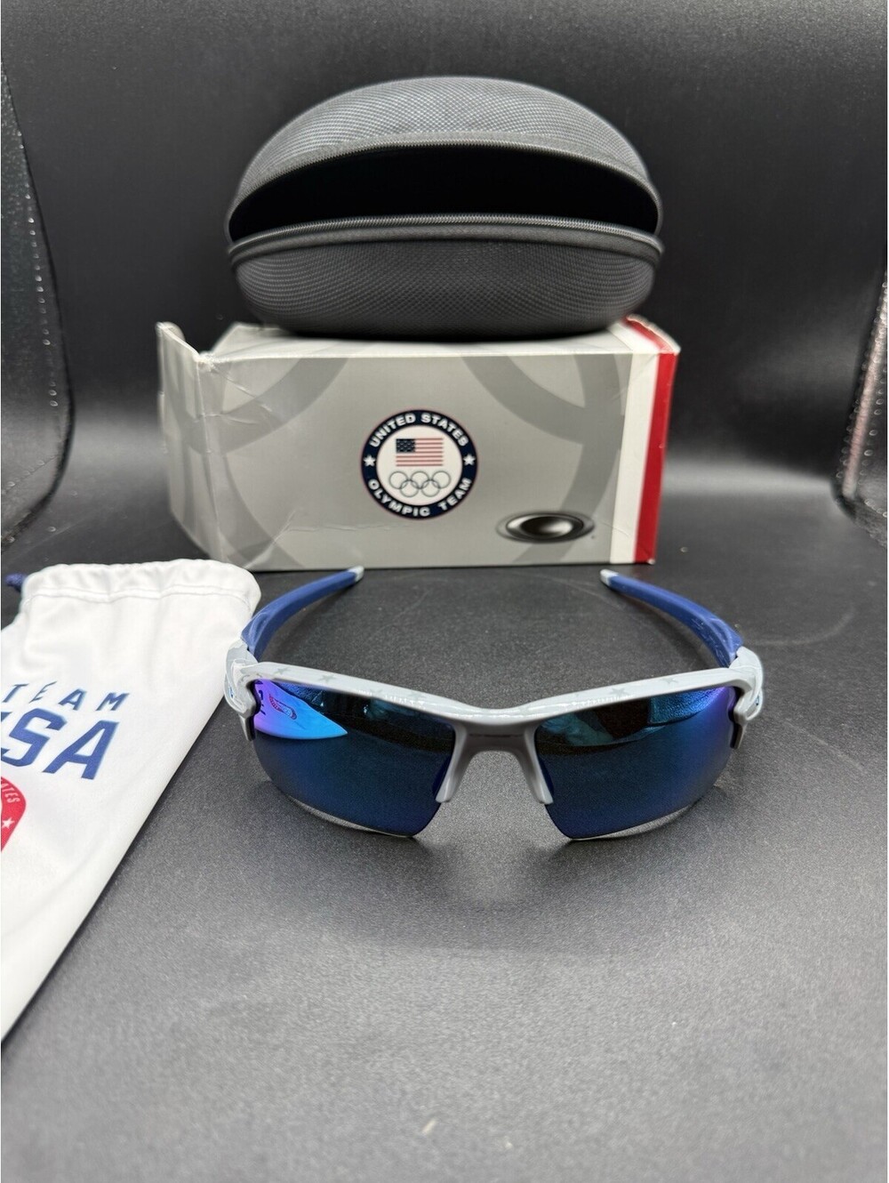 Oakley Flak 2.0 XL Team USA Grey/Prizm Sapphire Iridium OO9188-8959